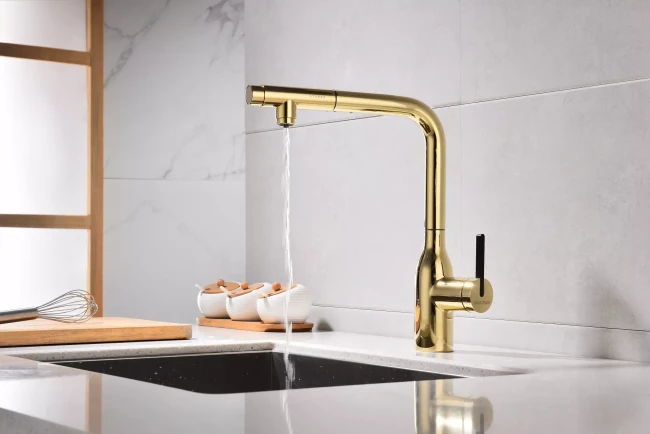 Смеситель с подключением к фильтру для воды с выдвижным изливом Paulmark Viper