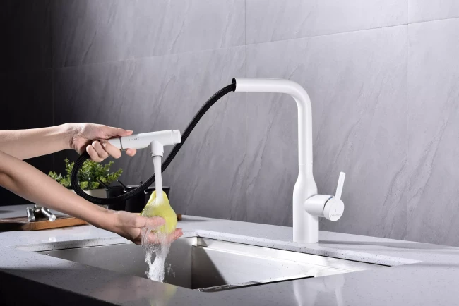 Смеситель с подключением к фильтру для воды с выдвижным изливом Paulmark Viper