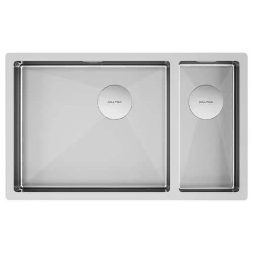 Кухонная мойка                NEXT 69/2S UNI Брашированная сталь