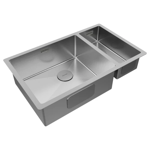 Кухонная мойка                NEXT 69/2S UNI Брашированная сталь