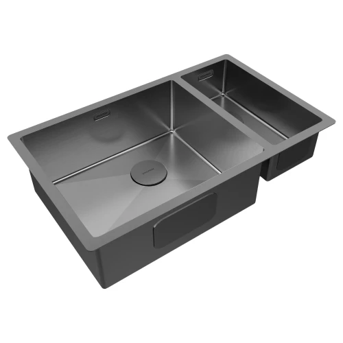 Кухонная мойка                NEXT 69/2S UNI Вороненая сталь GM