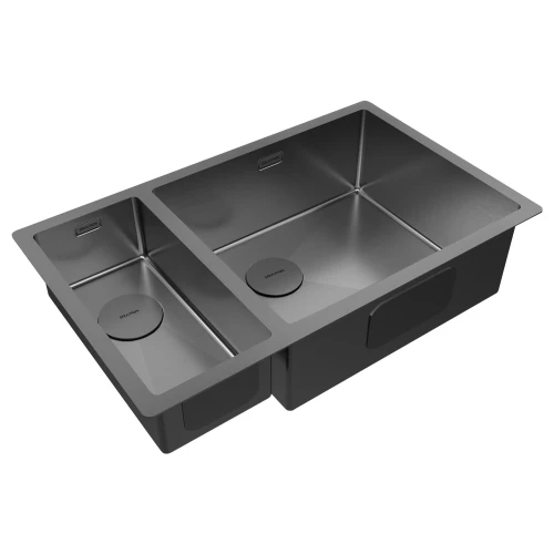 Кухонная мойка                NEXT 69/2S UNI Вороненая сталь GM