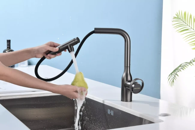 Смеситель с выдвижным изливом Paulmark Urban