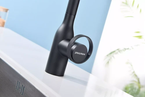 Смеситель с выдвижным изливом Paulmark Urban Антрацит