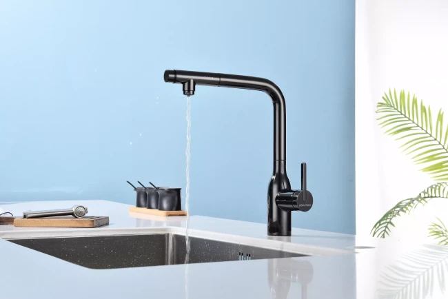 Смеситель с подключением к фильтру для воды с выдвижным изливом Paulmark Viper