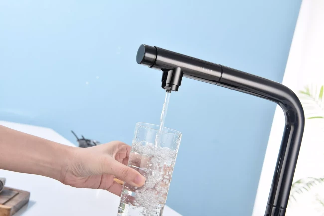 Смеситель с подключением к фильтру для воды с выдвижным изливом Paulmark Viper