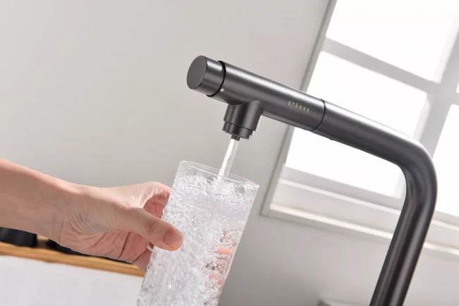 Смеситель с подключением к фильтру для воды с выдвижным изливом Paulmark Viper