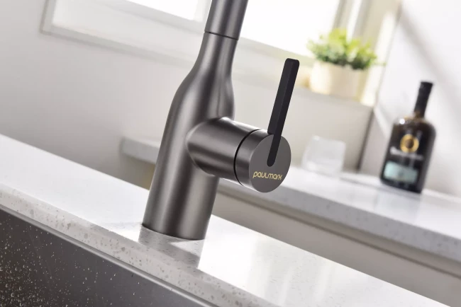 Смеситель с подключением к фильтру для воды с выдвижным изливом Paulmark Viper