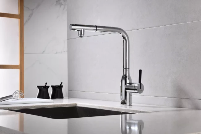 Смеситель с подключением к фильтру для воды с выдвижным изливом Paulmark Viper