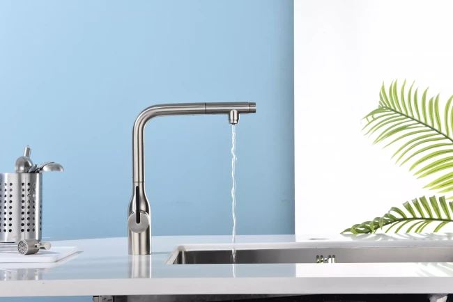 Смеситель с подключением к фильтру для воды с выдвижным изливом Paulmark Viper