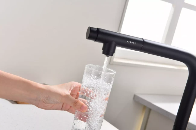 Смеситель с подключением к фильтру для воды с выдвижным изливом Paulmark Viper