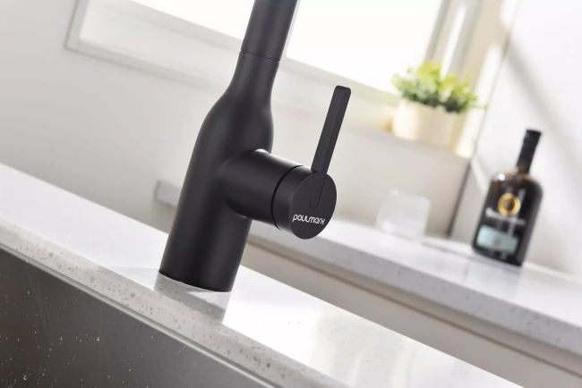 Смеситель с подключением к фильтру для воды с выдвижным изливом Paulmark Viper