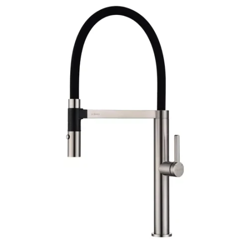 Смеситель Paulmark Leader с гибким изливом Брашированная сталь