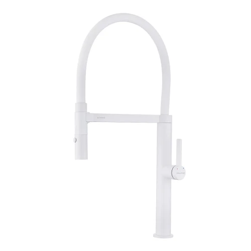 Смеситель Paulmark Leader с гибким изливом Белый матовый WH