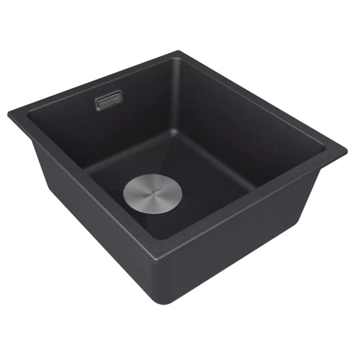 Кухонная мойка LUMI 41 UNI из искусственного гранита Черный гранит BL