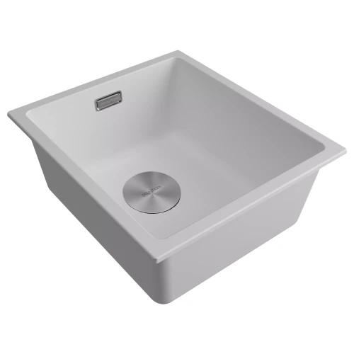 Кухонная мойка LUMI 41 UNI из искусственного гранита Белый матовый WH