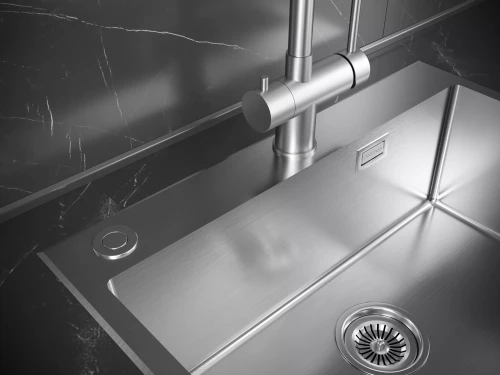 Кухонная мойка KRONER-EDGE 51 Брашированная сталь
