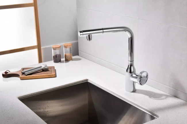 Смеситель с выдвижным изливом Paulmark Urban