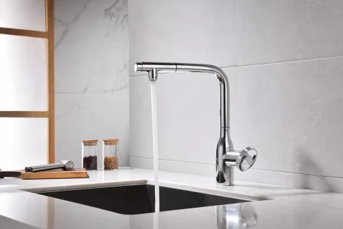 Смеситель с выдвижным изливом Paulmark Urban Хром CR