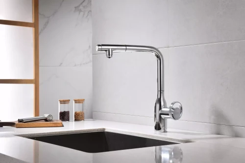 Смеситель с выдвижным изливом Paulmark Urban Хром CR