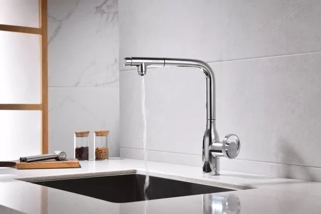 Смеситель с выдвижным изливом Paulmark Urban