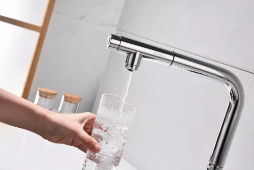 Смеситель с выдвижным изливом Paulmark Urban Хром CR