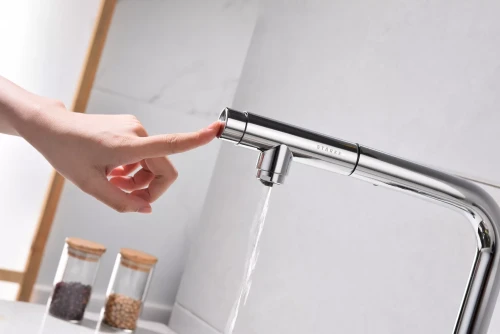 Смеситель с выдвижным изливом Paulmark Urban Хром CR