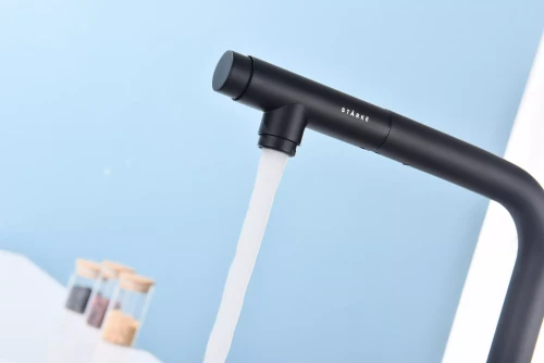 Смеситель с выдвижным изливом Paulmark Urban Антрацит