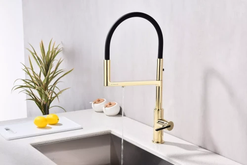 Смеситель Paulmark Tornado с подключением к фильтру для воды Золото G