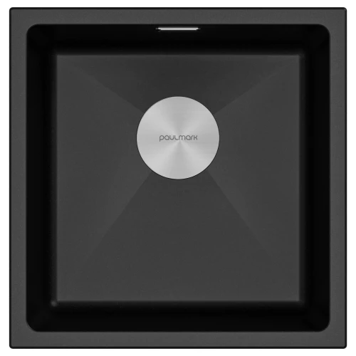 Кухонная мойка LUMI 45 UNI Черный гранит BL