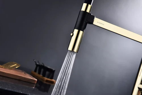 Смеситель Paulmark Leader с гибким изливом Золото G