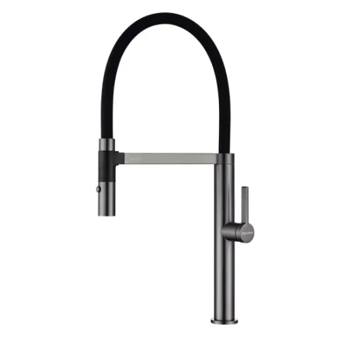 Смеситель Paulmark Leader с гибким изливом Вороненая сталь GM