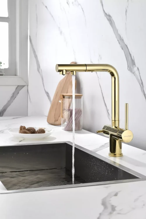 Смеситель SERPENTINE с подключением к фильтру для воды Золото G