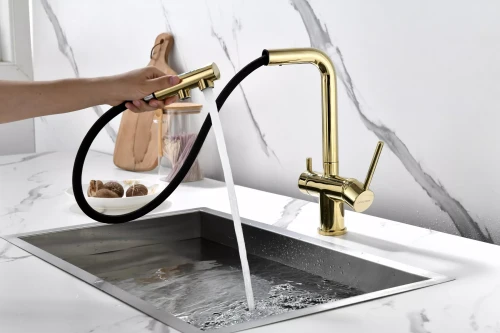 Смеситель SERPENTINE с подключением к фильтру для воды Золото G