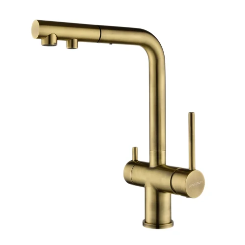 Смеситель SERPENTINE с подключением к фильтру для воды Бронза BR