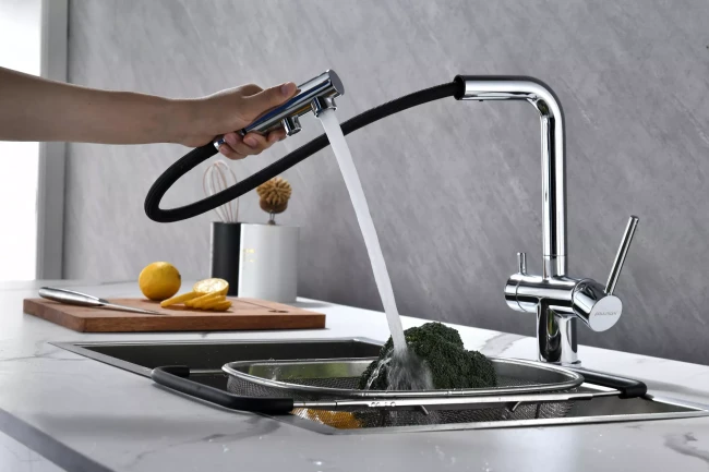 Смеситель SERPENTINE с подключением к фильтру для воды