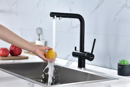 Смеситель SERPENTINE с подключением к фильтру для воды Антрацит