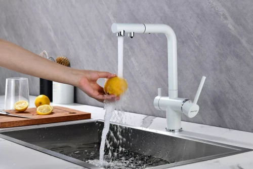 Смеситель SERPENTINE с подключением к фильтру для воды Белый матовый WH