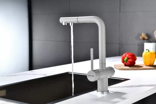 Смеситель SERPENTINE с подключением к фильтру для воды Серый GR