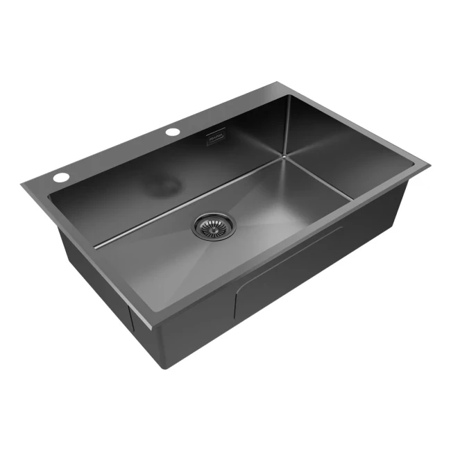 Кухонная мойка KRONER-EDGE 75 врезная из нержавеющей стали