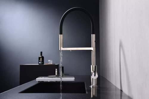 Смеситель Paulmark Tornado с подключением к фильтру для воды Брашированная сталь