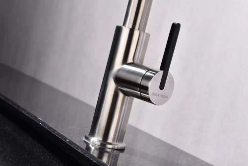 Смеситель Paulmark Tornado с подключением к фильтру для воды Брашированная сталь