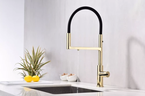 Смеситель Paulmark Tornado с подключением к фильтру для воды Золото G