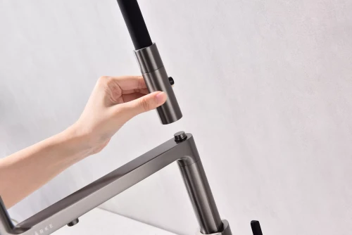 Смеситель Paulmark Tornado с подключением к фильтру для воды Вороненая сталь GM