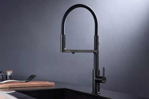 Смеситель Paulmark Tornado с подключением к фильтру для воды Антрацит