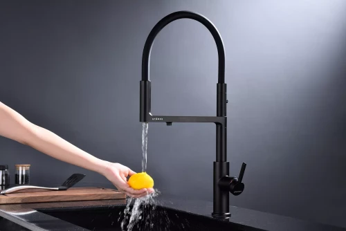 Смеситель Paulmark Tornado с подключением к фильтру для воды Антрацит