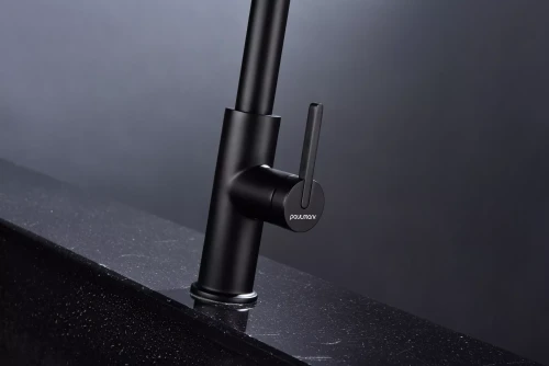 Смеситель Paulmark Tornado с подключением к фильтру для воды Антрацит