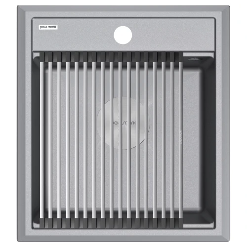 Кухонная мойка STEPIA 45 из искусственного гранита Серый металлик