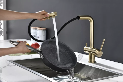 Смеситель SERPENTINE с подключением к фильтру для воды Бронза BR