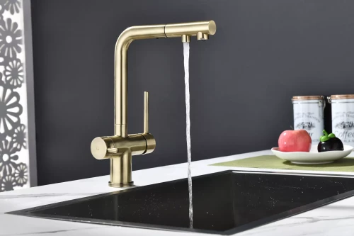 Смеситель SERPENTINE с подключением к фильтру для воды Бронза BR